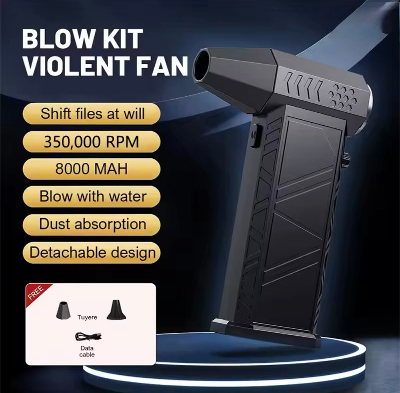 350,000RPM Turbo Air Blower – Ultra Power for Cleaning & Drying