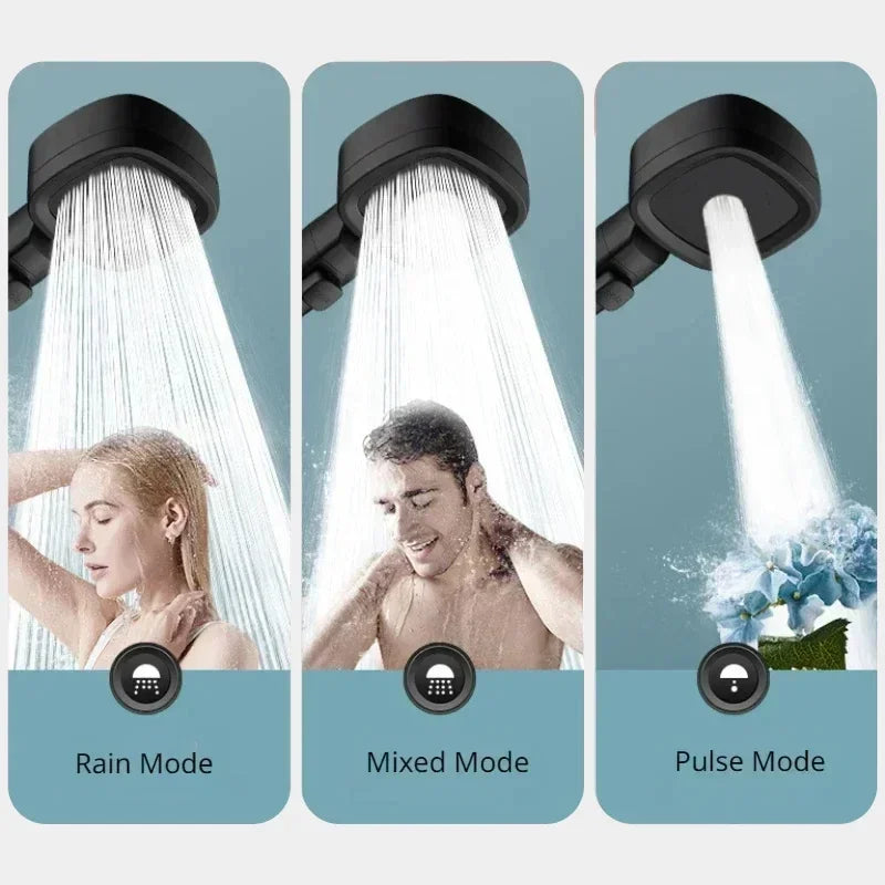 High Pressure 3-Mode Shower Head