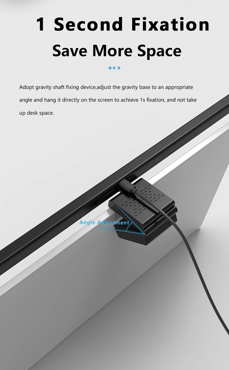 50cm Monitor Hanging Light – Eye Protection & Space-Saving