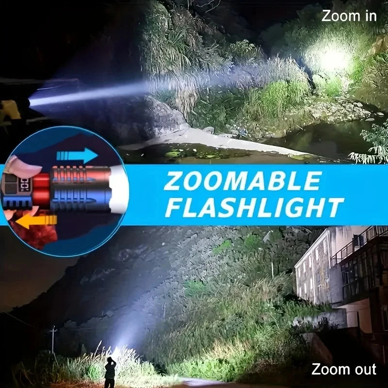 Rechargeable LED Flashlight β 5 Modes + Side Light