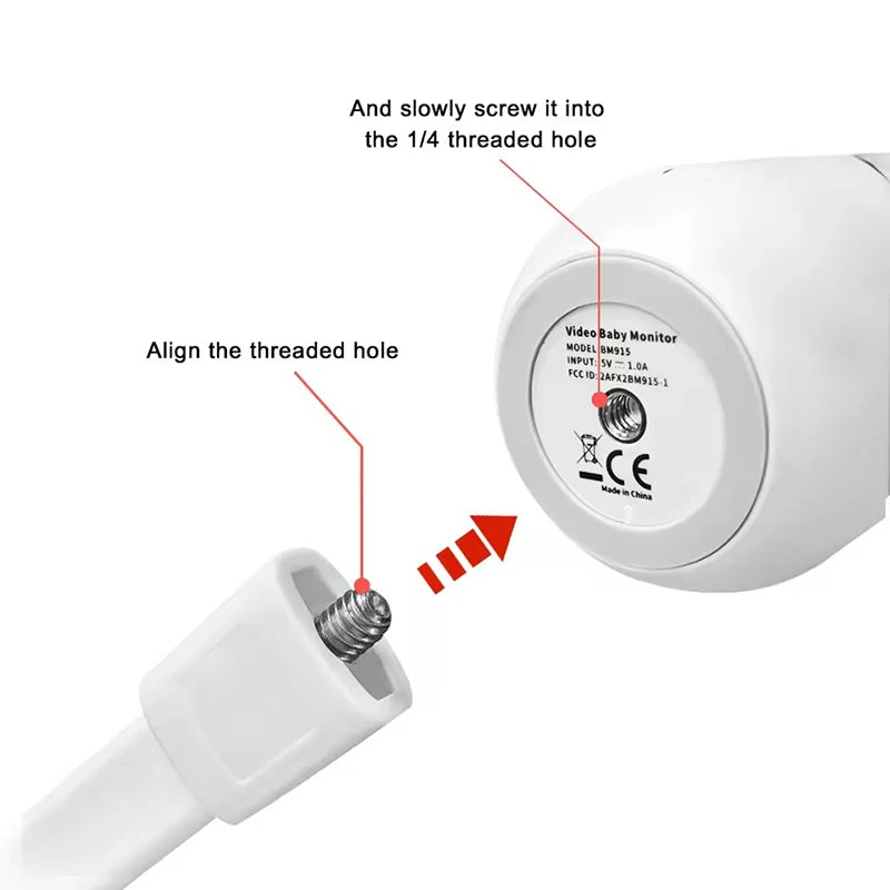 Baby Monitor Mount – Flexible, No-Drill Installation