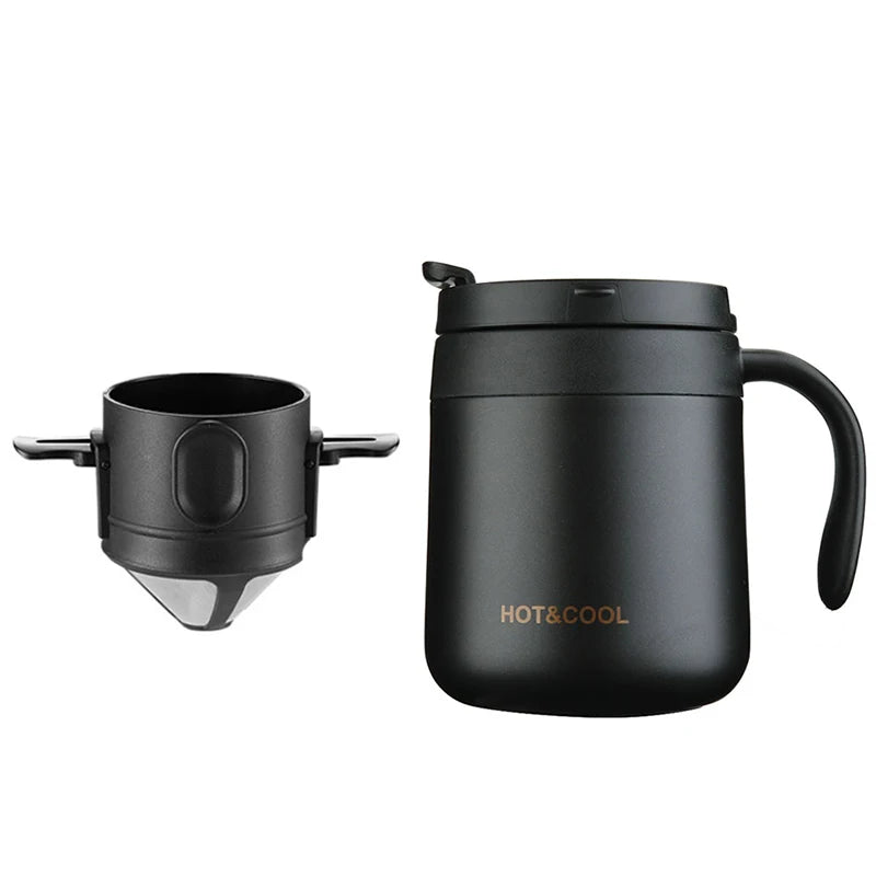 304 Stainless Steel Coffee Filter Set – Eco-Friendly Portable Brewer