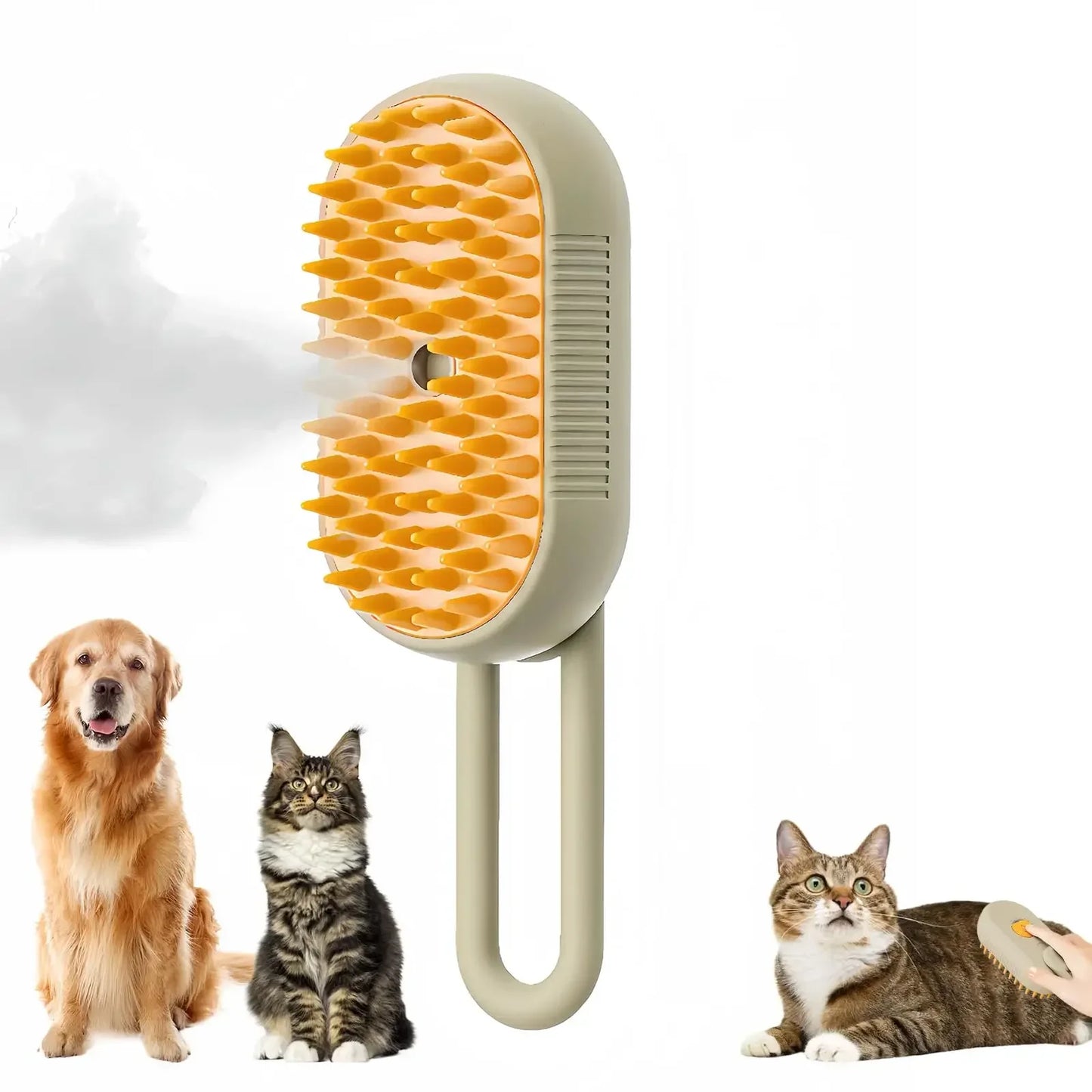 FurEase™ Spray & Comb – Pet Shedding Brush