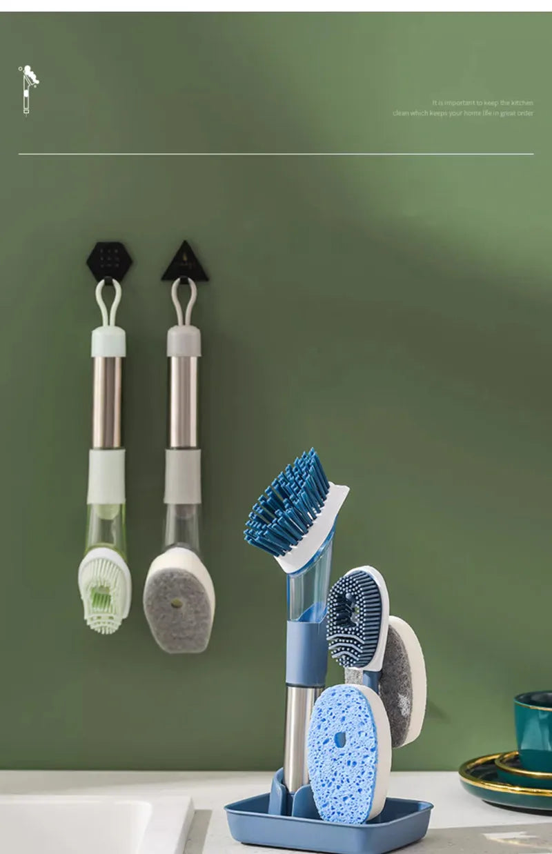 Dish Brush with Soap Dispenser