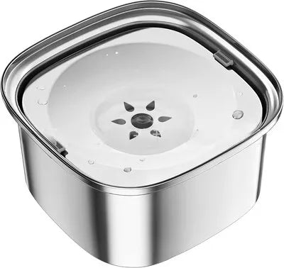 3L Stainless Steel Dog Bowl – Anti-Splash Water Dish
