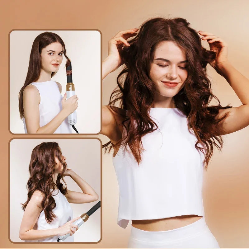5-in-1 Hair Dryer Brush Set – Curl, Straighten, Style Easily