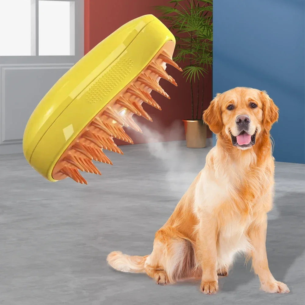 FurEase™ Spray & Comb – Pet Shedding Brush