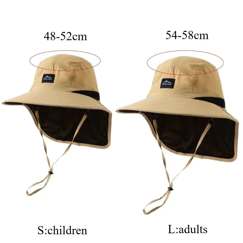 Quick-Dry Sun Cap – UV Protection for Kids & Adults