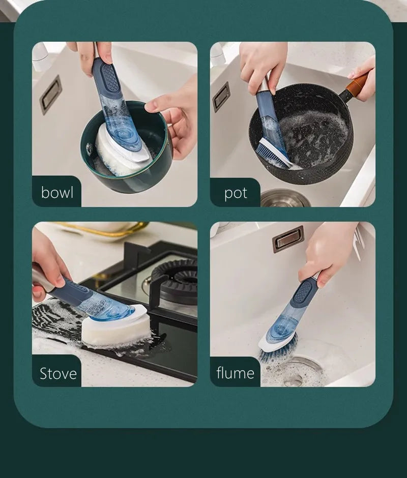 Dish Brush with Soap Dispenser