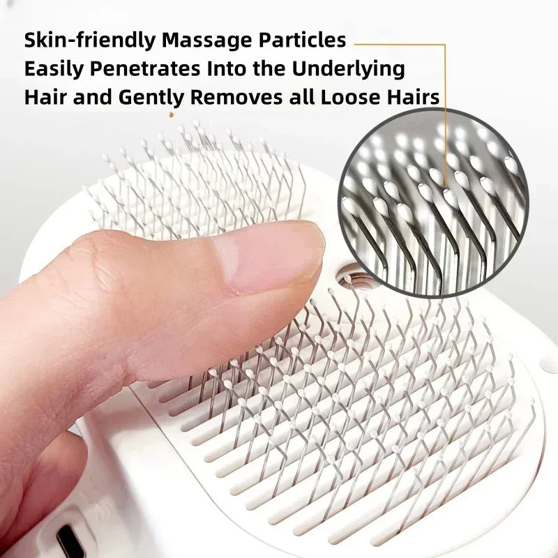 FurEase™ Spray & Comb – Pet Shedding Brush