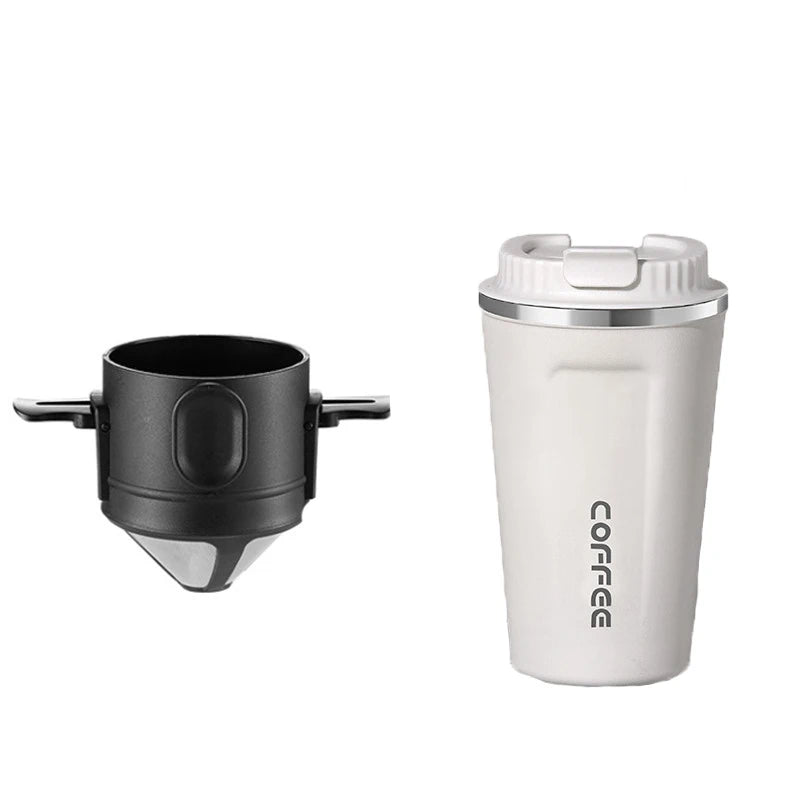 304 Stainless Steel Coffee Filter Set – Eco-Friendly Portable Brewer