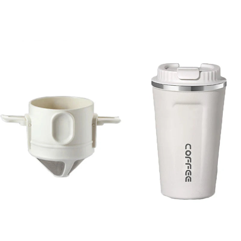 304 Stainless Steel Coffee Filter Set – Eco-Friendly Portable Brewer