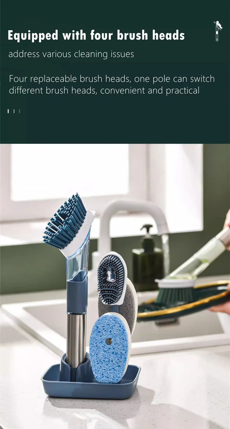 Dish Brush with Soap Dispenser
