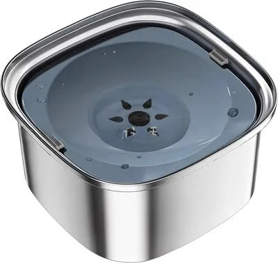 3L Stainless Steel Dog Bowl – Anti-Splash Water Dish