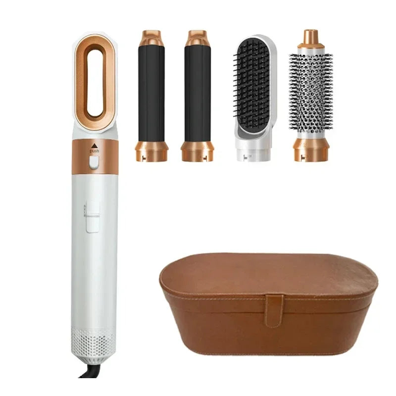 5-in-1 Hair Dryer Brush Set – Curl, Straighten, Style Easily