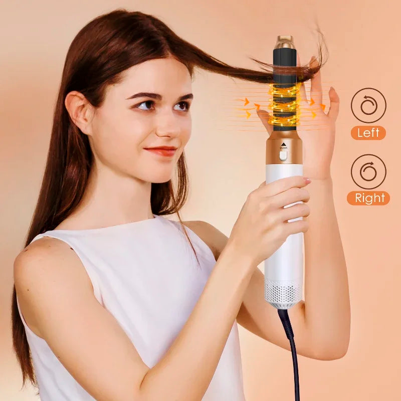 5-in-1 Hair Dryer Brush Set – Curl, Straighten, Style Easily