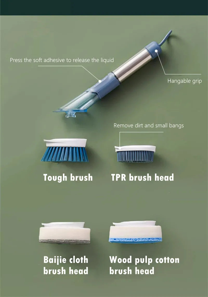 Dish Brush with Soap Dispenser