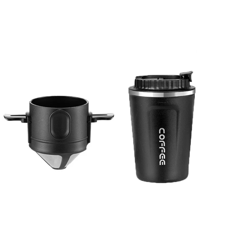 304 Stainless Steel Coffee Filter Set – Eco-Friendly Portable Brewer