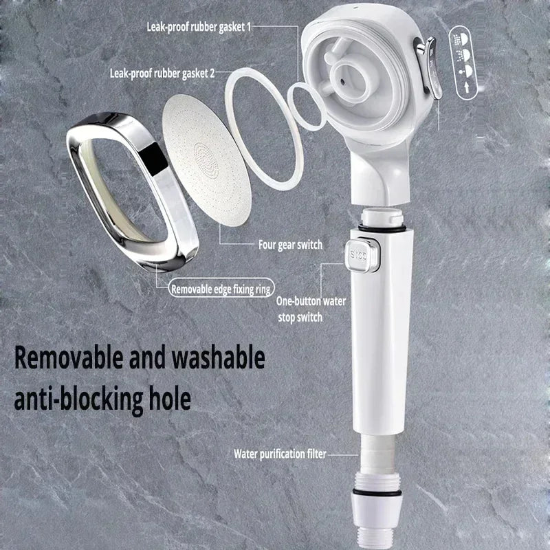 High Pressure 3-Mode Shower Head
