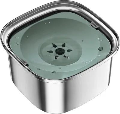 3L Stainless Steel Dog Bowl – Anti-Splash Water Dish