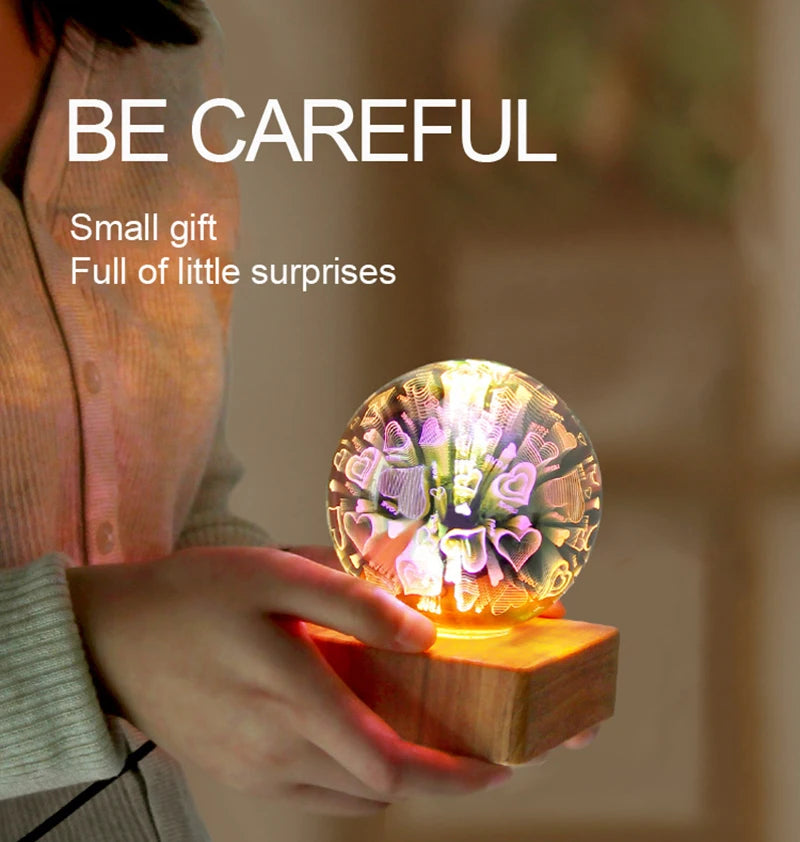 LED 3D Firework Ball Night Light