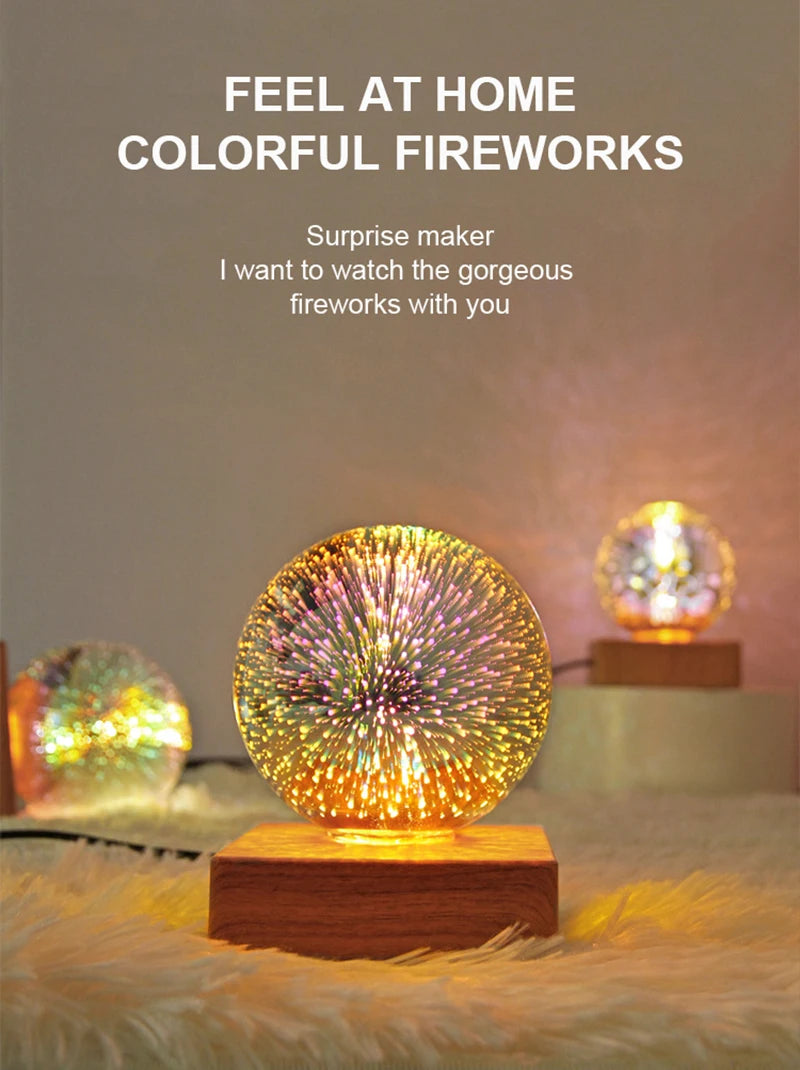 LED 3D Firework Ball Night Light