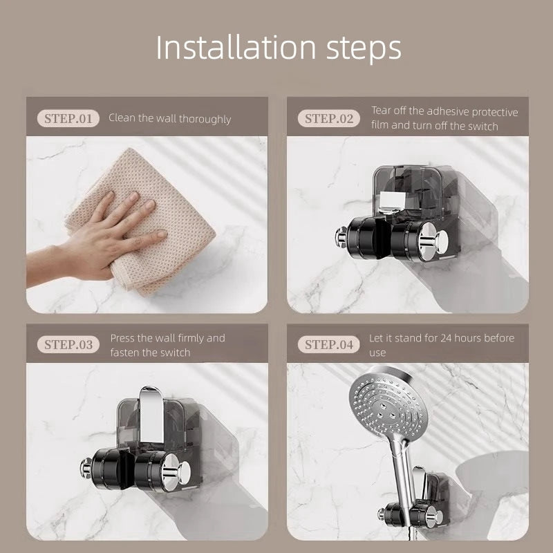 Adjustable Suction Shower Head Holder