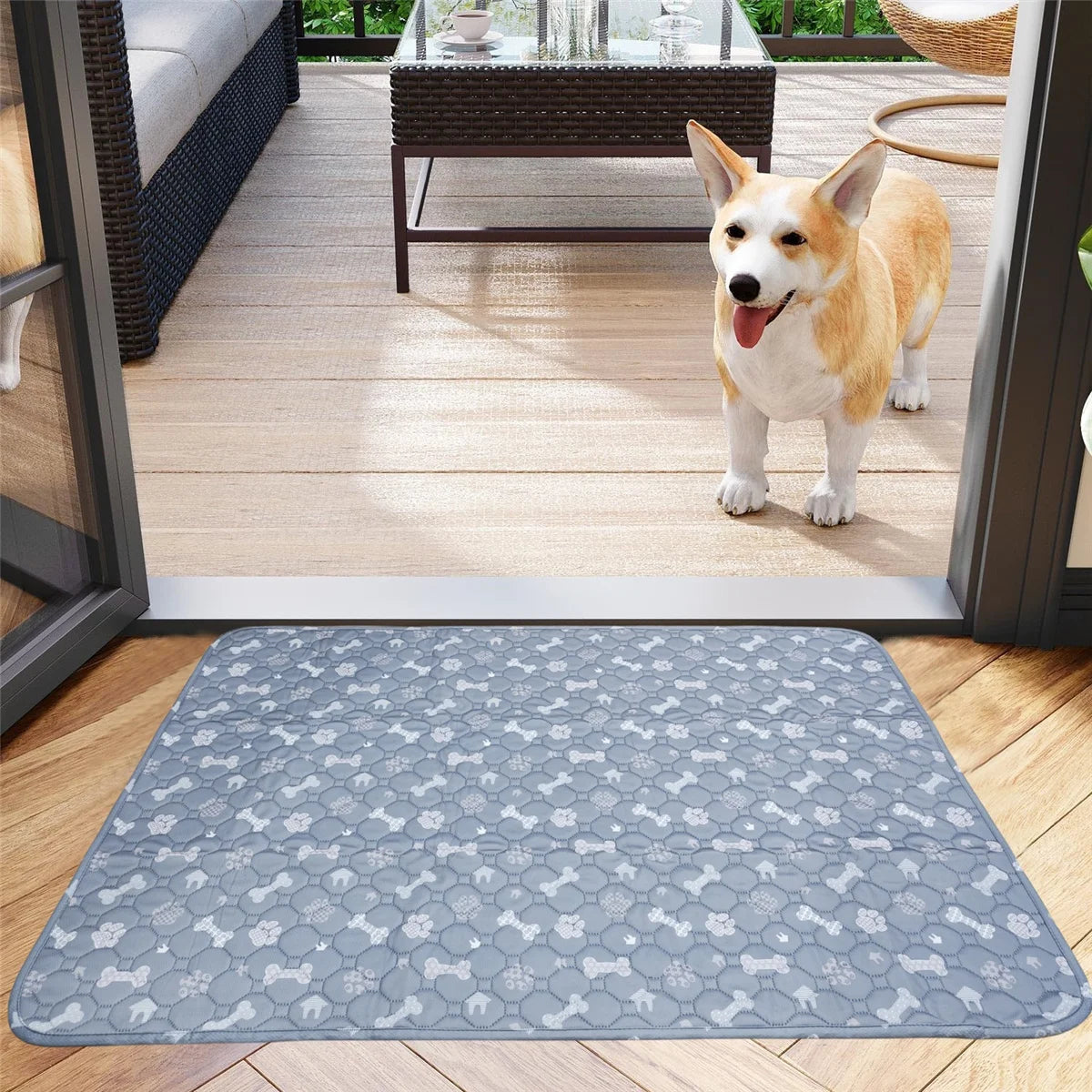 Washable Dog Pee Pad – Reusable Waterproof Pet Mat