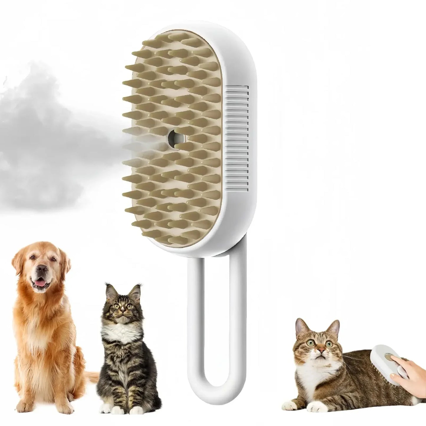 FurEase™ Spray & Comb – Pet Shedding Brush