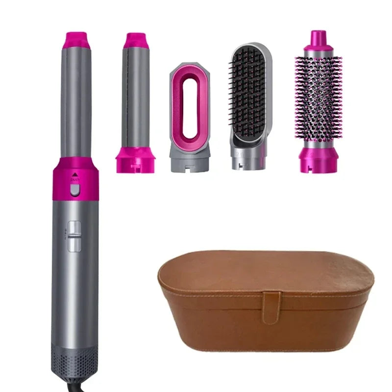5-in-1 Hair Dryer Brush Set – Curl, Straighten, Style Easily