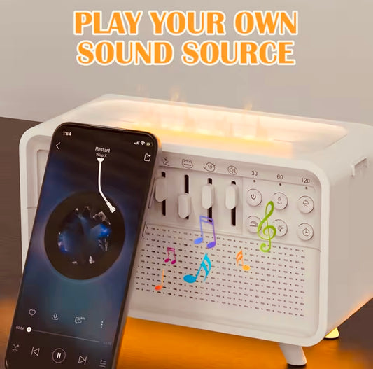 White Noise Aroma Diffuser – 8 Sounds, Light & Bluetooth