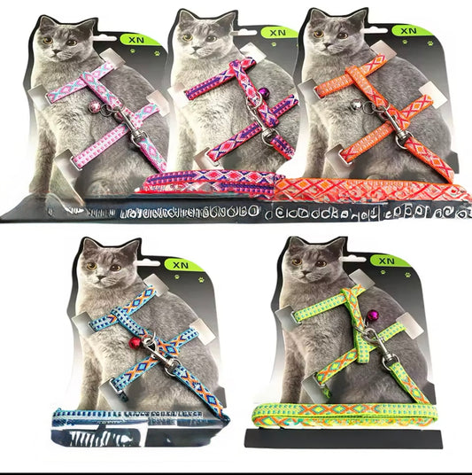 Escape-Proof Cat Harness & Leash – Adjustable, Safe & Stylish