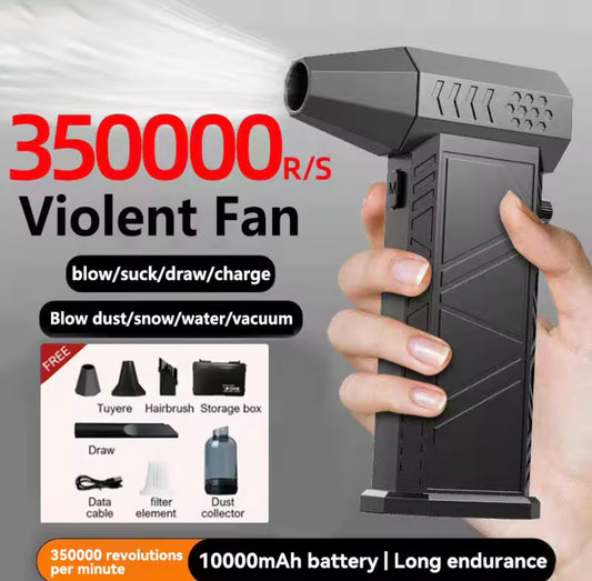 350,000RPM Turbo Air Blower – Ultra Power for Cleaning & Drying
