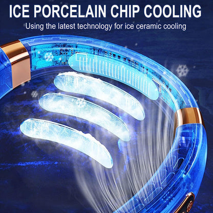 2025 Bladeless Neck Fan – LED Light