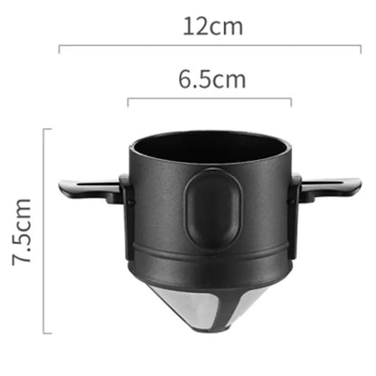 304 Stainless Steel Coffee Filter Set – Eco-Friendly Portable Brewer