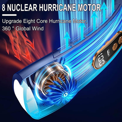 2025 Bladeless Neck Fan – LED Light