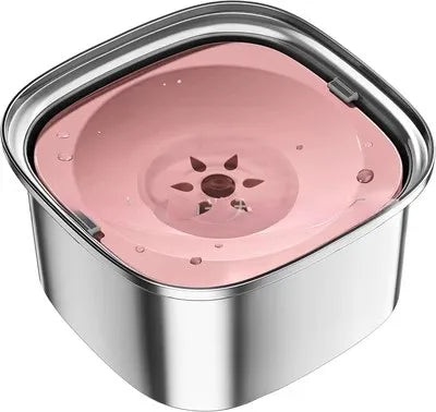 3L Stainless Steel Dog Bowl – Anti-Splash Water Dish