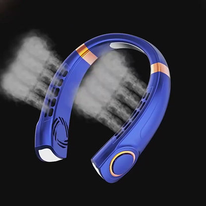2025 Bladeless Neck Fan – LED Light